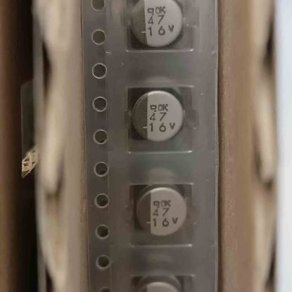 1612RMV16VC47M 47MF 16V 6.3x5.5 SMD KONDANSATÖR resmi