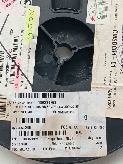 MMSZ30T1G 30V SOD-123 ZENER DİYOT resmi
