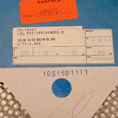 LELRV2-16V100MD55-R 10MF 16V 4x5 ELNA SMD KONDANSATÖR resmi