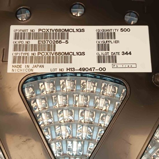 PCX1V680MCL1GS 68MF 35V 10x10 NICHICON SMD KONDANSATÖR resmi