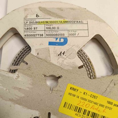 HS1M 1A 1000V DO214AC SMD DİYOT resmi