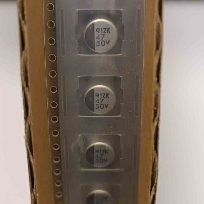 2416RMVKA50VC47M 47MF 50V 8x10 NİPPON SMD KONDANSATÖR resmi