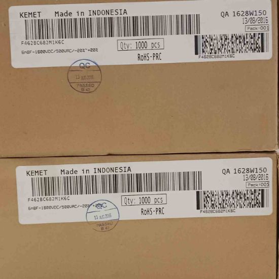 F462BC682M1K6C 6.8NF 1600V 15 0.2 KEMET POLYESTER KONDANSATÖR resmi