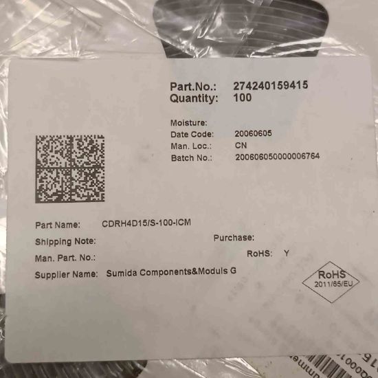 CDRH4D15/S-100-ICM 10uH 1,10A 4.7×4.7×1.7mm SUMIDA SMD BOBİN resmi