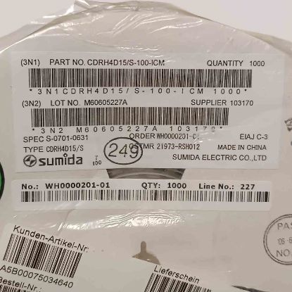 CDRH4D15/S-100-ICM 10uH 1,10A 4.7×4.7×1.7mm SUMIDA SMD BOBİN resmi