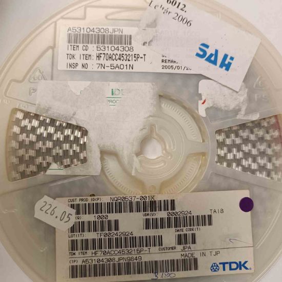 HF70ACC453215P-T 120R 1812 SMD SERAMİK KONDANSATÖR resmi