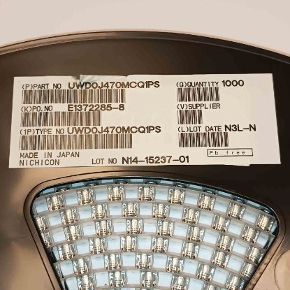 UWDOJ470MCQ1PS 47MF 6.3V NICHICON SMD KONDANSATÖR resmi