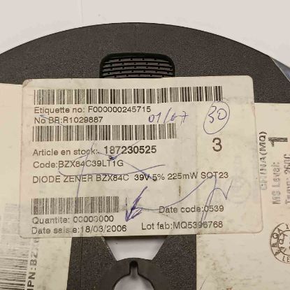 BZX84C39LT1G 39V 225MW SOT23 ON ZENER DİYOT resmi