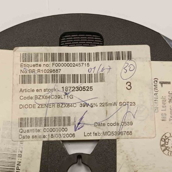 BZX84C39LT1G 39V 225MW SOT23 ON ZENER DİYOT resmi