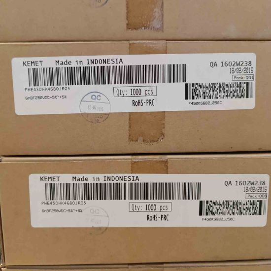 PHE450HK4680JR05 6.8NF 250V 7.5 0.05 KEMET POLYESTER KONDANSATÖR resmi