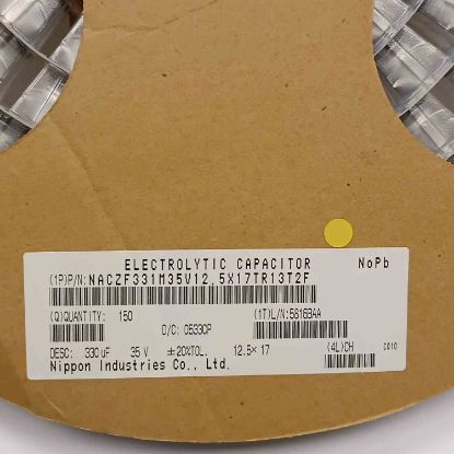 NACZF331M35V 330MF 35V 12.5x17 NIPPON SMD KONDANSATÖR resmi