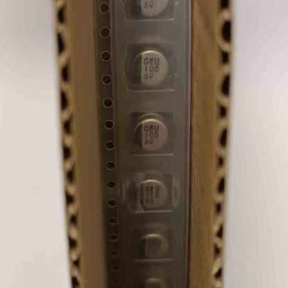 63REV100MG 100MF 6.3V 6.3X5.5 RUBYCON SMD KONDANSATÖR resmi