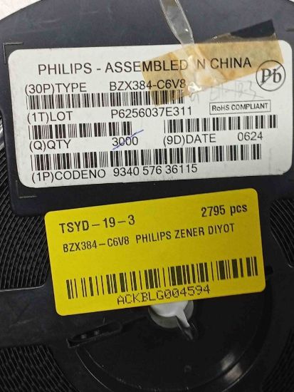 BZX384-C6V8 PHILIPS ZENER DİYOT resmi