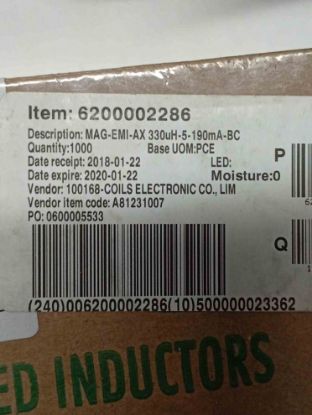 A81231007 INDUCTOR DİRENÇ TİP BOBİN resmi