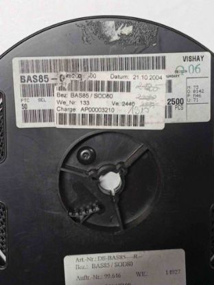 BAS85-GS08 30V 0,2A VISHAY SCHOYKY DİYOT resmi