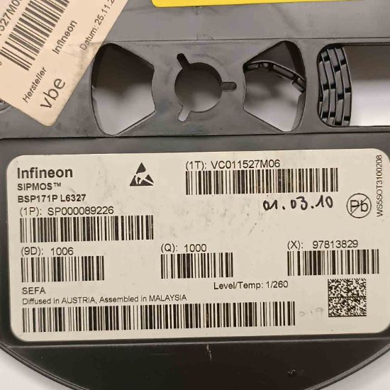 BSP171P L6327 1.45A 60V SOT223 MOSFET TRANSİSTÖR resmi