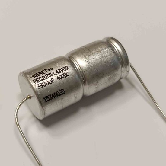 PEG225KL4390QE1 3900MF 40V KEMET AXIYEL KONDANSATÖR resmi