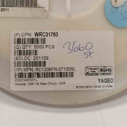 RC1206FR-07100R 100R 1206 YAGEO SMD DİRENÇ resmi