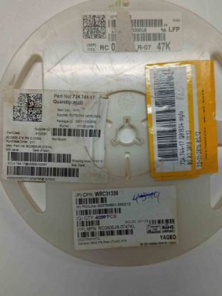 RC0805FR-0747K 47K 805 YAGEO SMD DİRENÇ resmi