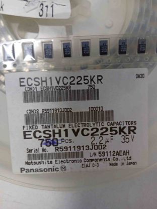 ECSH1VC225KR 2.2MF 25V C PANASONIC TANTAL KONDANSATÖR resmi