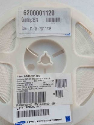 CL21B334KOCNNNC 330NF SAMSUNG SMD SERAMİK KONDANSATÖR resmi