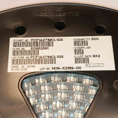 PCF1A271MCL1GS 270MF 10V 10x8 NICHICON SMD KONDANSATÖR resmi