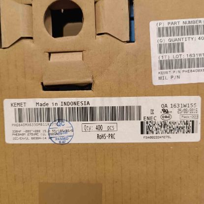 PHE840MX6330MB11R036G 330NF 275VAC 15 0.2 KEMET POLYESTER KONDANSATÖR resmi