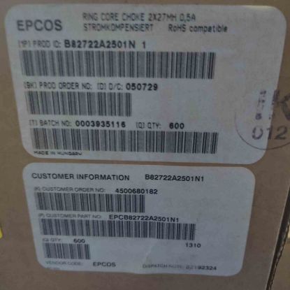 B82722-A2501-N1 2x27mH 500mA Filters 350 uH 23.3x19.5mm Radial Filitre resmi