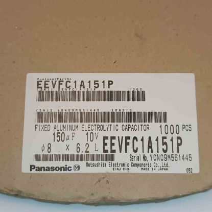 EEVFC1A151P 150MF 10V 8x6.2 PANASONIC SMD KONDANSATÖR resmi