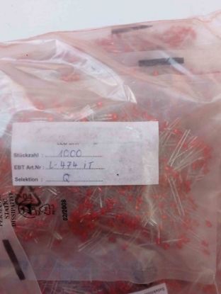 L474IT 3mm KIRMIZI KİNGBRİGHT LED OPTO resmi