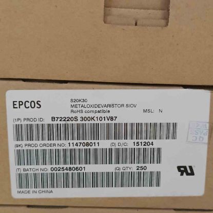 B72220S300K101V87 20mm 30V LITTELFUSE VARİSTÖR resmi