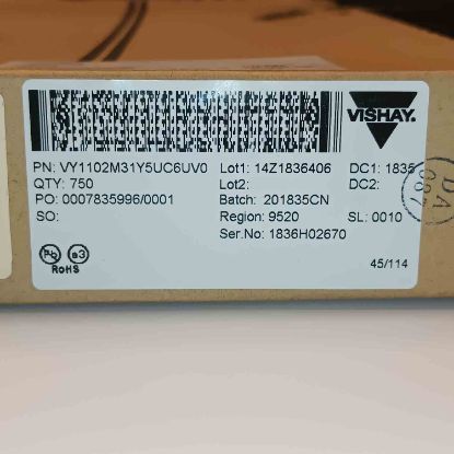 VY1102M31Y5UC6UV0 1NF 760VAC 10mm SERAMİK VISHAY SERAMİK KONDANSATÖR resmi