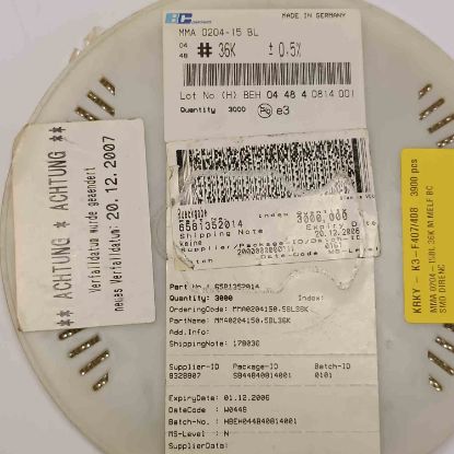 MMA 0204-15BL 36K M.MELF BC SMD DİRENÇ resmi