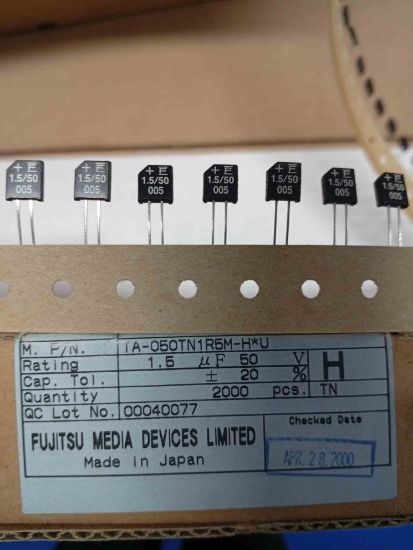 TA050TN1R5MH*U 1.5MF 50V FUJITSU TANTAL KONDANSATÖR resmi