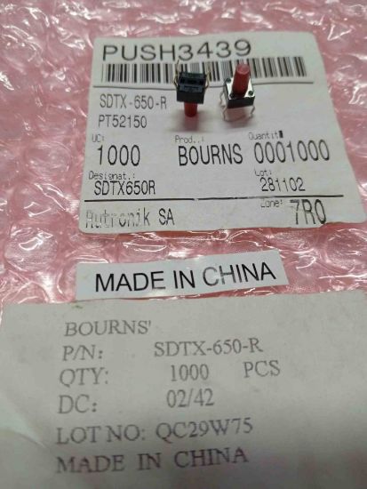 SDTX-650-R 6x6 6mm BOURNS Swich resmi