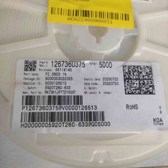 RK73H1JPTTD1R00F  1R 0603 SMD  resmi