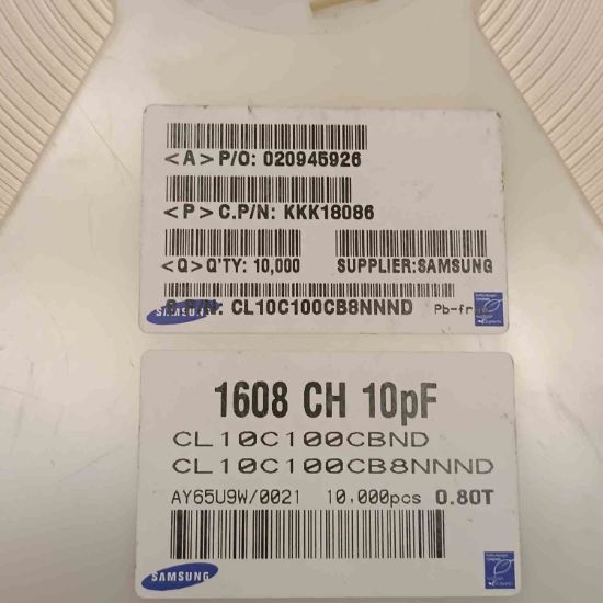 CL10C100C8NNND 10PF 50V 1608 SAMSUNG SMD SERAMİK KONDANSATÖR resmi