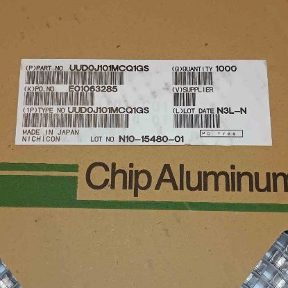 UUD0J101MCQ1GS 100MF 6.3V NICHICON SMD KONDANSATÖR resmi
