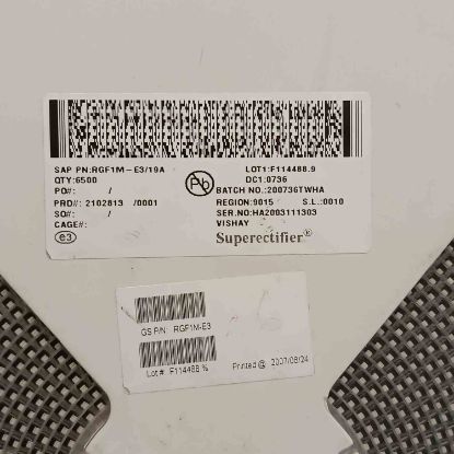 RGF1M-E3/19A 1000V 1A DO-214BA-2 SMD DİYOT resmi
