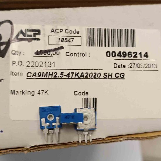 CA9MH2,5-47KA2020 SH CG 47K ACP TRİMPOT DİRENÇ resmi