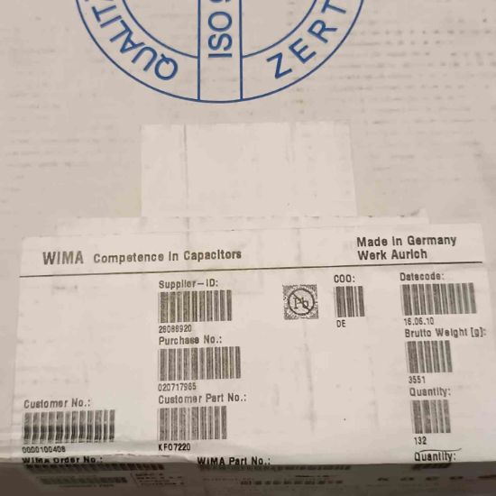 MKP4J042207E00MYSD 2.2MF 630V 37.5mm WIMA POLYESTER KONDANSATÖR resmi