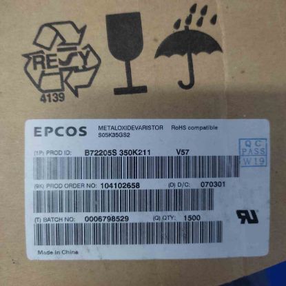 B72205S350K211 35VAC 5mm VARİSTÖR resmi