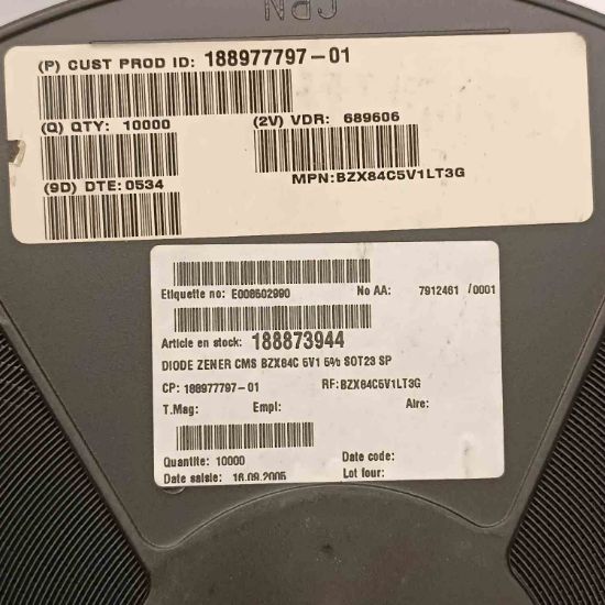 BZX84C5V1LT3G 5V1 225MW SOT23 ZENER DİYOT resmi
