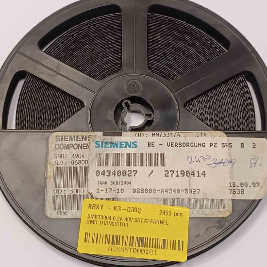 SMBT3904 0.2A 40V SOT23 FARNEL SMD TRANSİSTÖR resmi