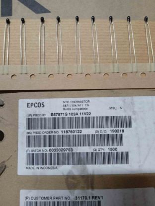 B57871S103A11V22 TERMISTOR KONDANSATÖR resmi