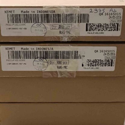F612JF102J100C 1NF 100V 5 0.05 KEMET POLYESTER KONDANSATÖR resmi