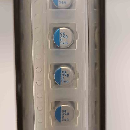 PCK0E391MC0ANUPS 390MF 2.5V 6.3x6 NICHICON SMD KONDANSATÖR resmi
