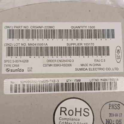 CR54NP-220MC 22uH 1.1A SUMIDA SMD BOBİN resmi