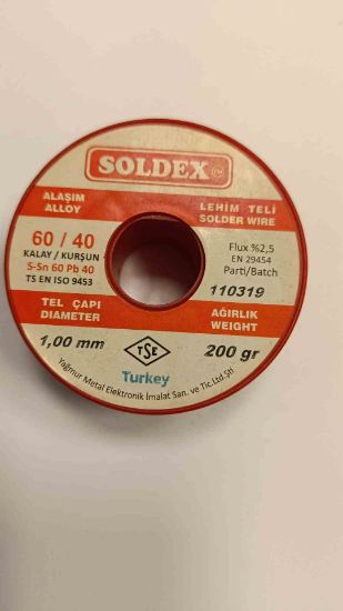 1.00mm 200gr Soldex Lehim Teli resmi