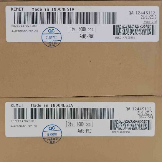 R82EC1470Z350J 4.7NF 100V 5 0.05 KEMET POLYESTER KONDANSATÖR resmi